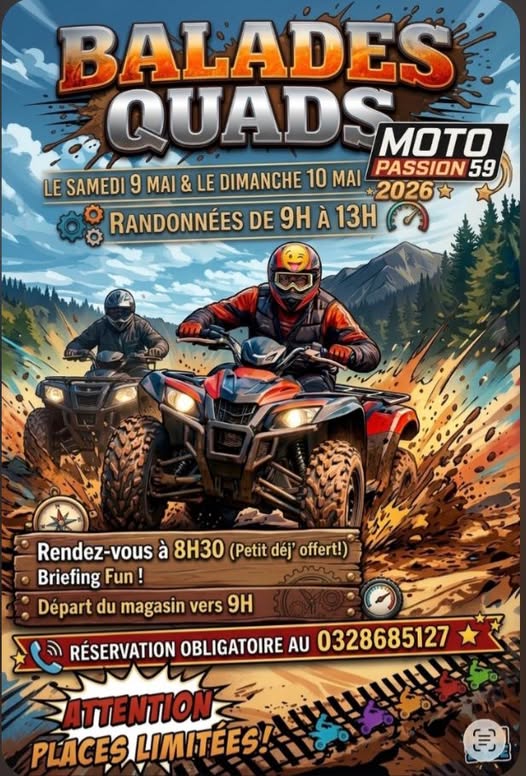 Balades Quad organisées par Mot Passion 59